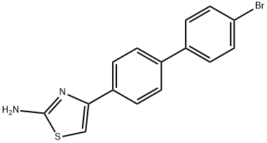 4-(4'-BROMOBIPHENYL-4-YL)THIAZOL-2-YLAMINE Struktur