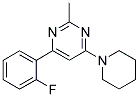 4-(2-FLUOROPHENYL)-2-METHYL-6-PIPERIDIN-1-YLPYRIMIDINE Struktur