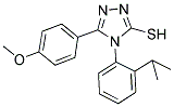 4-(2-ISOPROPYL-PHENYL)-5-(4-METHOXY-PHENYL)-4H-[1,2,4]TRIAZOLE-3-THIOL Struktur