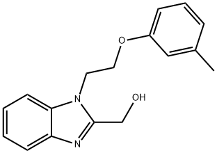 (1-[2-(3-METHYLPHENOXY)ETHYL]-1H-BENZIMIDAZOL-2-YL)METHANOL Struktur