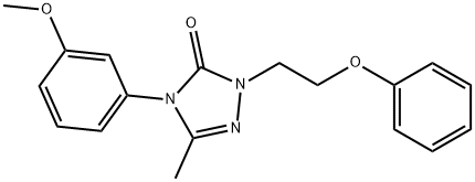 4-(3-METHOXYPHENYL)-5-METHYL-2-(2-PHENOXYETHYL)-2,4-DIHYDRO-3H-1,2,4-TRIAZOL-3-ONE Struktur