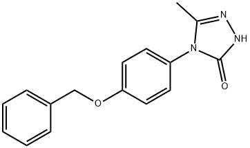 4-[4-(BENZYLOXY)PHENYL]-5-METHYL-2,4-DIHYDRO-3H-1,2,4-TRIAZOL-3-ONE Struktur