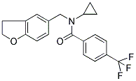 N-CYCLOPROPYL-N-((2,3-DIHYDROBENZOFURAN-5-YL)METHYL)-4-(TRIFLUOROMETHYL)BENZAMIDE Struktur