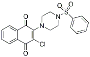 2-CHLORO-3-[4-(PHENYLSULFONYL)PIPERAZIN-1-YL]NAPHTHOQUINONE Struktur