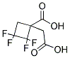 1-(CARBOXYMETHYL)-2,2,3,3-TETRAFLUOROCYCLOBUTANECARBOXYLIC ACID Struktur