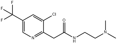 2-[3-CHLORO-5-(TRIFLUOROMETHYL)-2-PYRIDINYL]-N-[2-(DIMETHYLAMINO)ETHYL]ACETAMIDE Struktur