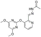 N-[1-AZA-2-[3-[(4,6-DIMETHOXYPYRIMIDIN-2-YL)OXY]PYRIDIN-2-YL]ETHENYL]ACETAMIDE Struktur