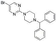 2-(4-BENZHYDRYLPIPERAZIN-1-YL)-5-BROMOPYRIMIDINE Struktur