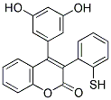 4-(3',5'-DIHYDROXYPHENYL)-3-(2-THIOPHENYL)COUMARIN Struktur