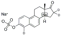 SODIUM EQUILENIN-4,16,16-D3 SULFATE Struktur