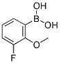 3-FLUORO-2-METHOXYPHENYLBORONIC ACID Struktur