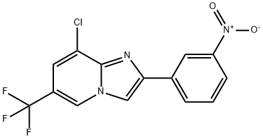 8-CHLORO-2-(3-NITROPHENYL)-6-(TRIFLUOROMETHYL)IMIDAZO[1,2-A]PYRIDINE Struktur