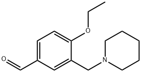 4-ETHOXY-3-PIPERIDIN-1-YLMETHYL-BENZALDEHYDE Struktur