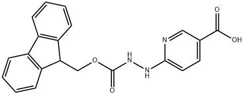 6-FMOC-HYDRAZINONICOTINIC ACID Struktur