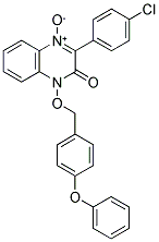 2-(4-CHLOROPHENYL)-3-OXO-4-(4-PHENOXYBENZYLOXY)-3,4-DIHYDROQUINOXALINE 1-OXIDE Struktur