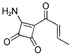 3-AMINO-4-BUT-2-ENOYLCYCLOBUT-3-ENE-1,2-DIONE Struktur