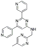 N-[(5-METHYLPYRIMIDIN-2-YL)METHYL]-2-PYRIDIN-3-YL-6-PYRIDIN-4-YLPYRIMIDIN-4-AMINE