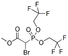 [BIS-(2,2,2-TRIFLUORO-ETHOXY)-PHOSPHORYL]-BROMO-ACETIC ACID METHYL ESTER Struktur