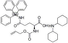 ALOC-GLN(TRT)-OH DCHA Struktur