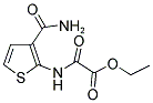 ETHYL 2-([3-(AMINOCARBONYL)-2-THIENYL]AMINO)-2-OXOACETATE Struktur