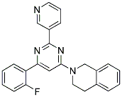 2-[6-(2-FLUOROPHENYL)-2-PYRIDIN-3-YLPYRIMIDIN-4-YL]-1,2,3,4-TETRAHYDROISOQUINOLINE Struktur