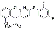 2-(2,6-DICHLOROPHENYL)-2-(6-[(2,4-DIFLUOROPHENYL)SULFANYL]-3-PYRIDAZINYL)ACETAMIDE Struktur