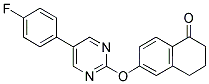 6-([5-(4-FLUOROPHENYL)PYRIMIDIN-2-YL]OXY)-3,4-DIHYDRONAPHTHALEN-1(2H)-ONE Struktur