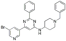 (1-BENZYL-PIPERIDIN-4-YL)-[6-(5-BROMO-PYRIDIN-3-YL)-2-PHENYL-PYRIMIDIN-4-YL]-AMINE