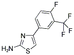 4-(4-FLUORO-3-TRIFLUOROMETHYL-PHENYL)-THIAZOL-2-YLAMINE Struktur