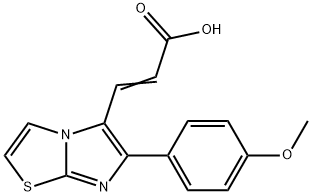 3-[6-(4-METHOXY-PHENYL)-IMIDAZO[2,1-B]THIAZOL-5-YL]-ACRYLIC ACID Struktur