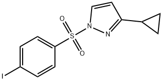 3-CYCLOPROPYL-1-[(4-IODOPHENYL)SULFONYL]-1H-PYRAZOLE Struktur