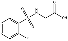 2-([(2-FLUOROPHENYL)SULFONYL]AMINO)ACETIC ACID Struktur