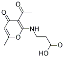 3-(3-ACETYL-6-METHYL-4-OXO-4H-PYRAN-2-YLAMINO)-PROPIONIC ACID Struktur