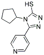 4-CYCLOPENTYL-5-PYRIDIN-4-YL-4H-[1,2,4]TRIAZOLE-3-THIOL Struktur