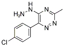 6-(4-CHLOROPHENYL)-5-HYDRAZINO-3-METHYL-1,2,4-TRIAZINE Struktur