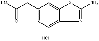 (2-AMINO-BENZOTHIAZOL-6-YL)-ACETIC ACID HYDROCHLORIDE Struktur