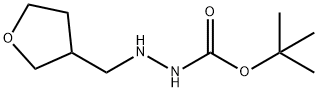 TERT-BUTYL 2-(TETRAHYDRO-3-FURANYLMETHYL)-1-HYDRAZINECARBOXYLATE Struktur