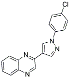 2-[1-(4-CHLOROPHENYL)-1H-PYRAZOL-4-YL]QUINOXALINE Struktur