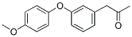 (3-(4-METHOXYPHENOXY)PHENYL)ACETONE Struktur