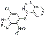 4-[(7-CHLORO-4-NITRO-2,1,3-BENZOTHIADIAZOL-5-YL)THIO]QUINAZOLINE Struktur