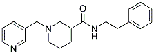 N-(2-PHENYLETHYL)-1-(3-PYRIDINYLMETHYL)PIPERIDINE-3-CARBOXAMIDE Struktur