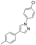 1-(4-CHLOROPHENYL)-4-(4-METHYLPHENYL)-1H-PYRAZOLE Struktur