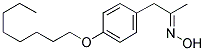 (4-OCTYLOXYPHENYL)ACETONE OXIME Struktur