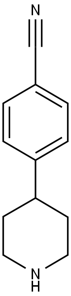 4-(4'-CYANOPHENYL)PIPERIDINE Struktur