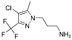 3-(4-CHLORO-5-METHYL-3-TRIFLUOROMETHYL-PYRAZOL-1-YL)-PROPYLAMINE Struktur