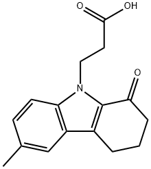 3-(6-METHYL-1-OXO-1,2,3,4-TETRAHYDRO-CARBAZOL-9-YL)-PROPIONIC ACID Struktur