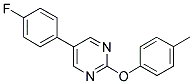 5-(4-FLUOROPHENYL)-2-(4-METHYLPHENOXY)PYRIMIDINE Struktur