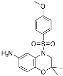 4-(4-METHOXY-BENZENESULFONYL)-2,2-DIMETHYL-3,4-DIHYDRO-2H-BENZO[1,4]OXAZIN-6-YLAMINE Struktur