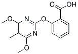 2-[(4,6-DIMETHOXY-5-METHYLPYRIMIDIN-2-YL)OXY]BENZOIC ACID Struktur