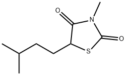 5-ISOPENTYL-3-METHYL-1,3-THIAZOLANE-2,4-DIONE Struktur